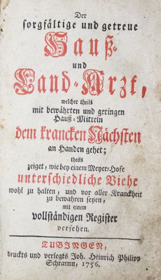 Große Abbildung Nr.1: 127-1504 Sorgfältige und getreue Hauß- und Land-Arzt, Der,: (Medizin)