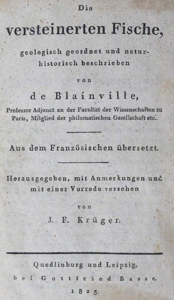 Große Abbildung Nr.1: 127-1516 (Ducrotay) de Blainville,(H.M.).: (Zoologie, Fische)