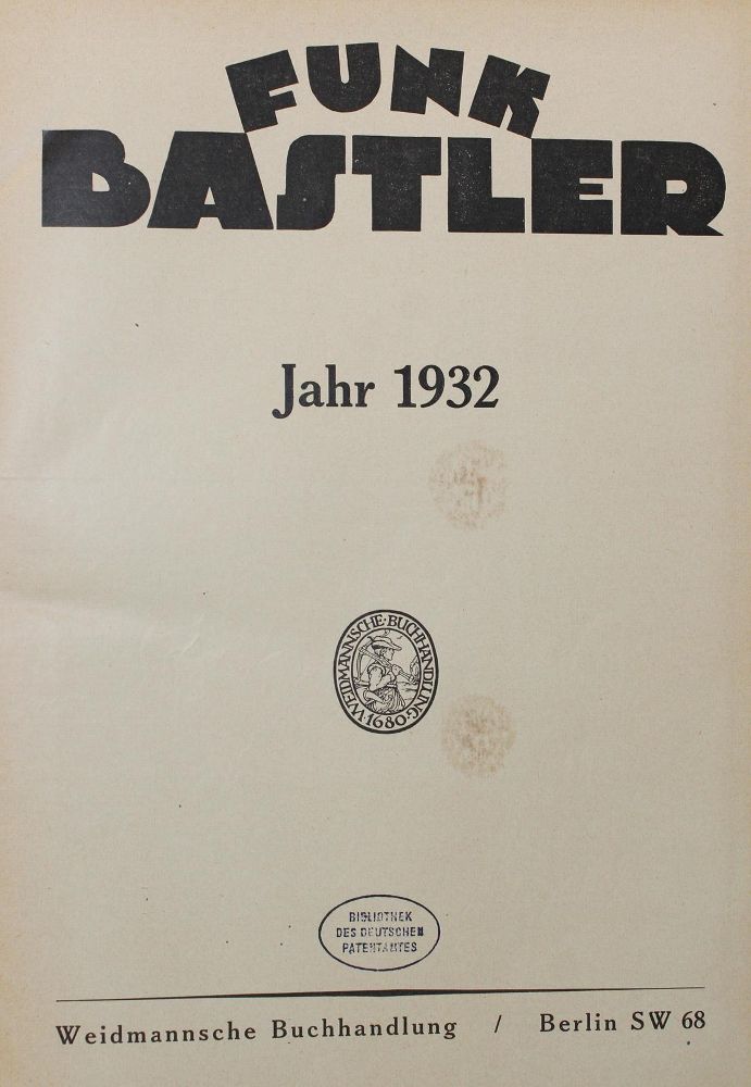 Große Abbildung Nr.1: 127-1564 Funk-Bastler.: (Verschiedene Gebiete - Varia, Radio und Funk)