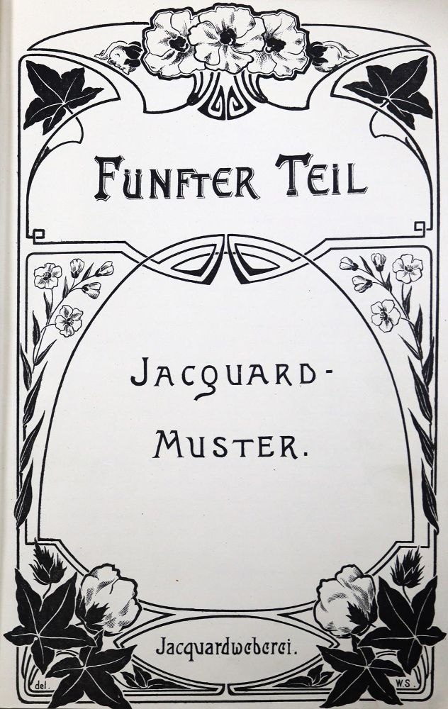 Große Abbildung Nr.1: 127-1569 Jacquard-Muster: (Verschiedene Gebiete - Varia, Textil, Handschriften)