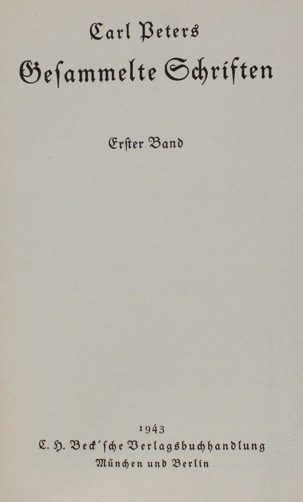 Große Abbildung Nr.1: 127-1588 Peters,C.: (Afrika)