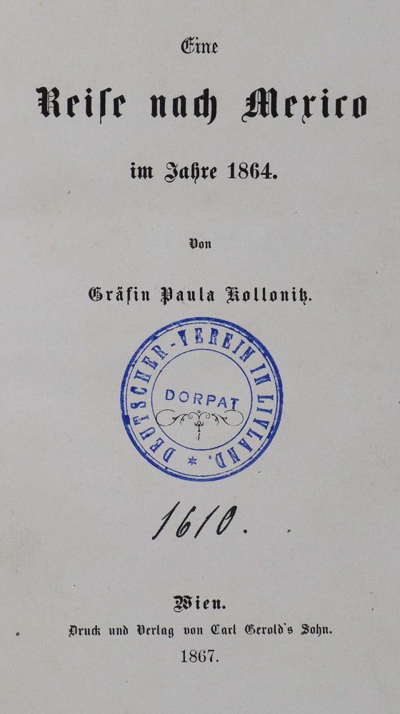Große Abbildung Nr.1: 127-1595 Kollonitz, Paula v.: (Amerika)
