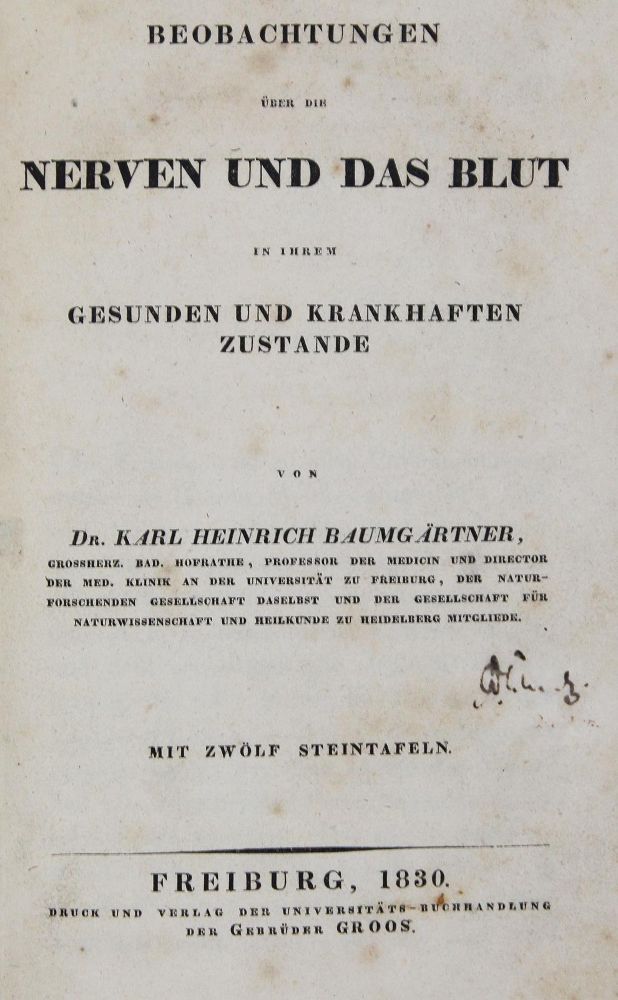 Große Abbildung Nr.1: 127-16 Baumgärtner,K.H.: (Aus der Sammlung Professor Dr.Dr.Johannes Büttner Teil 1)