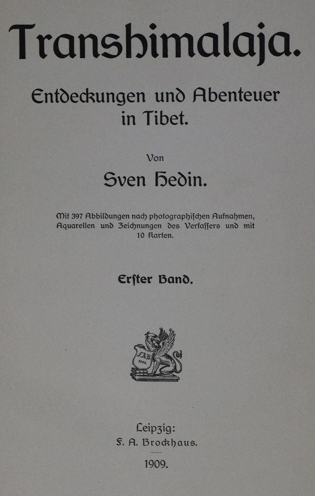 Große Abbildung Nr.1: 127-1604 Hedin,S.: (Asien)