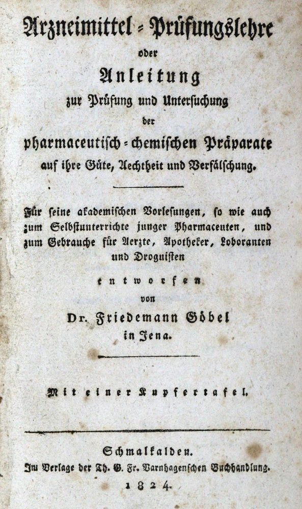 Große Abbildung Nr.1: 127-161 Göbel,F.: (Aus der Sammlung Professor Dr.Dr.Johannes Büttner Teil 1)
