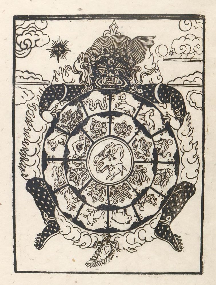 Große Abbildung Nr.1: 127-1615 Tibetische Holzschnitte.: (Asien, Tibet)