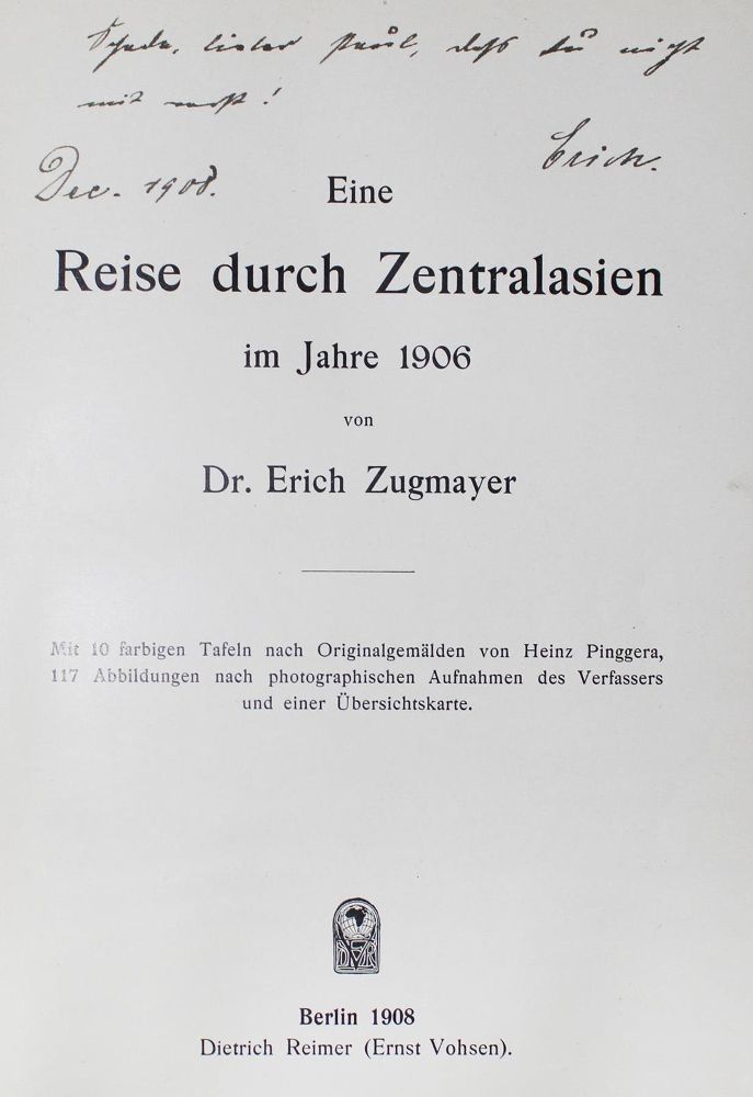 Große Abbildung Nr.1: 127-1616 Zugmayer,E.: (Asien)
