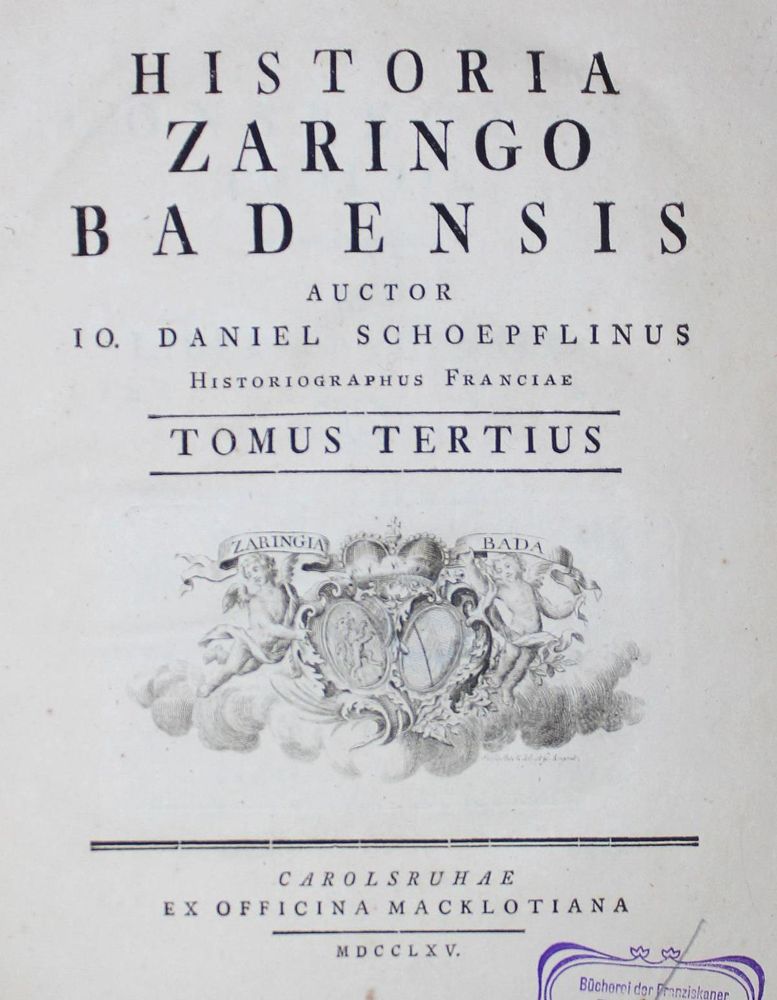 Große Abbildung Nr.1: 127-1624 Schoepflin,J.D.: (Deutschland, Baden-Württemberg)