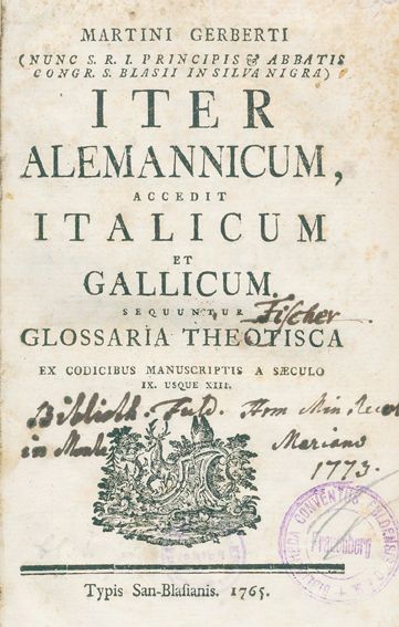 Große Abbildung Nr.1: 127-1655 Gerbert,M.: (Deutschland)