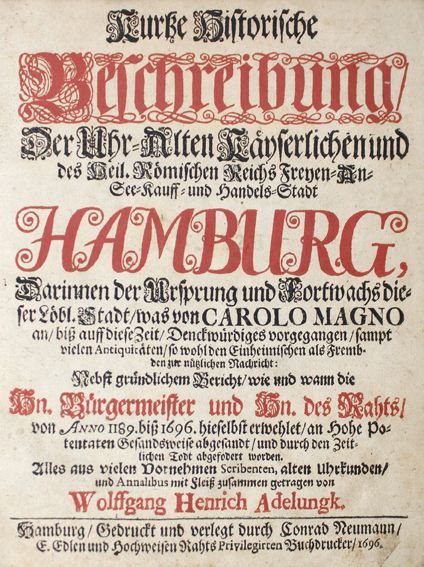 Große Abbildung Nr.1: 127-1657 Adelungk,W.H.: (Deutschland, Hamburg)