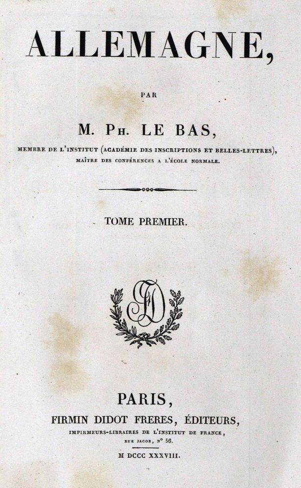 Große Abbildung Nr.1: 127-1667 Le Bas,(P.).: (Deutschland)