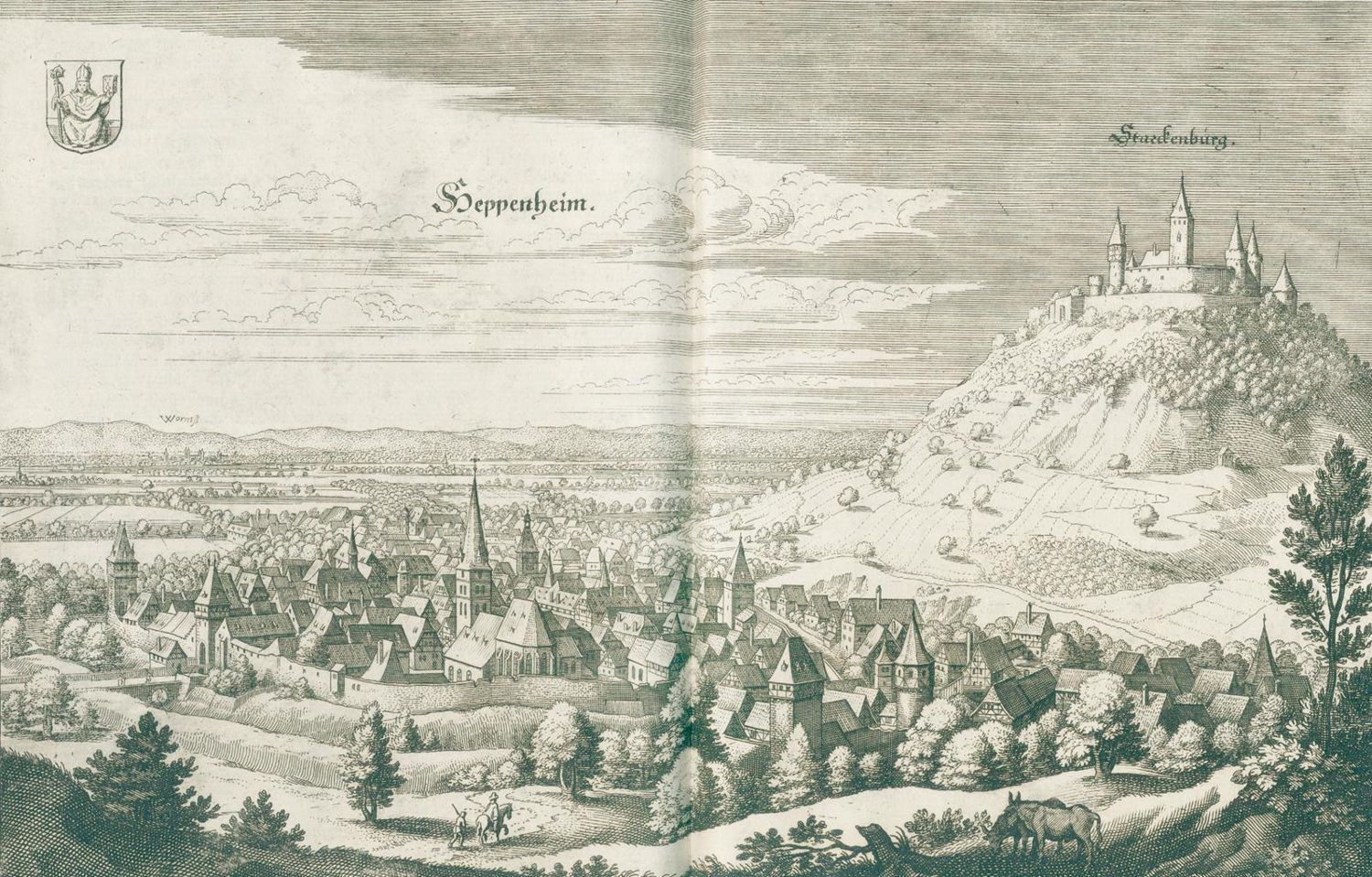 Große Abbildung Nr.4: 127-1676 Zeiller,M.: (Deutschland, Pfalz, Merian)