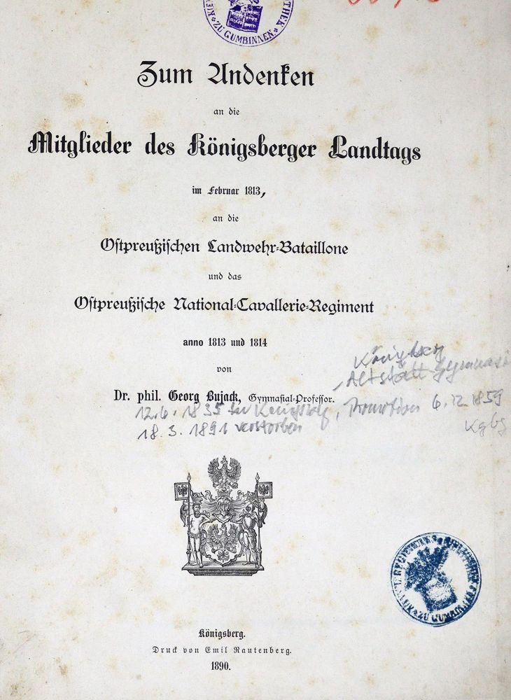Große Abbildung Nr.2: 127-1681 Bujack,G.: (Deutschland, Preussen)