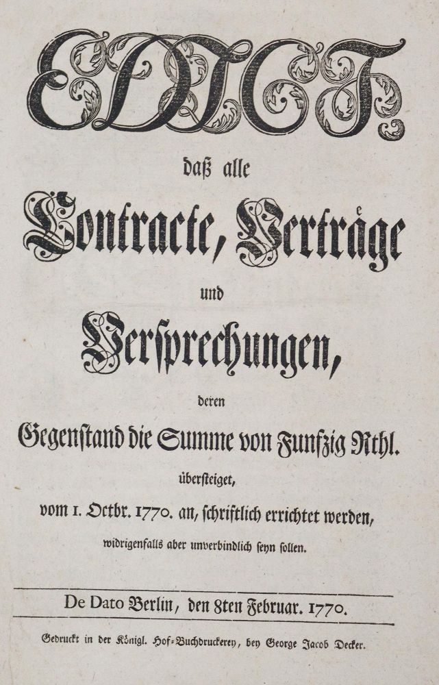 Große Abbildung Nr.1: 127-1683 Preußen.: (Deutschland, Preussen)