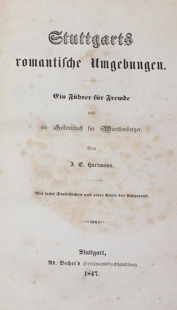Große Abbildung Nr.1: 127-1697 Hartmann, J. E.: (Deutschland, Stuttgart)