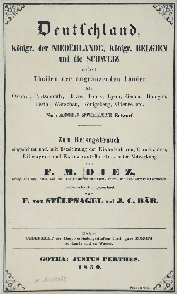 Große Abbildung Nr.1: 127-1753 Diez,F.M.: (Verschiedene Länder - Geschichte, Atlanten)