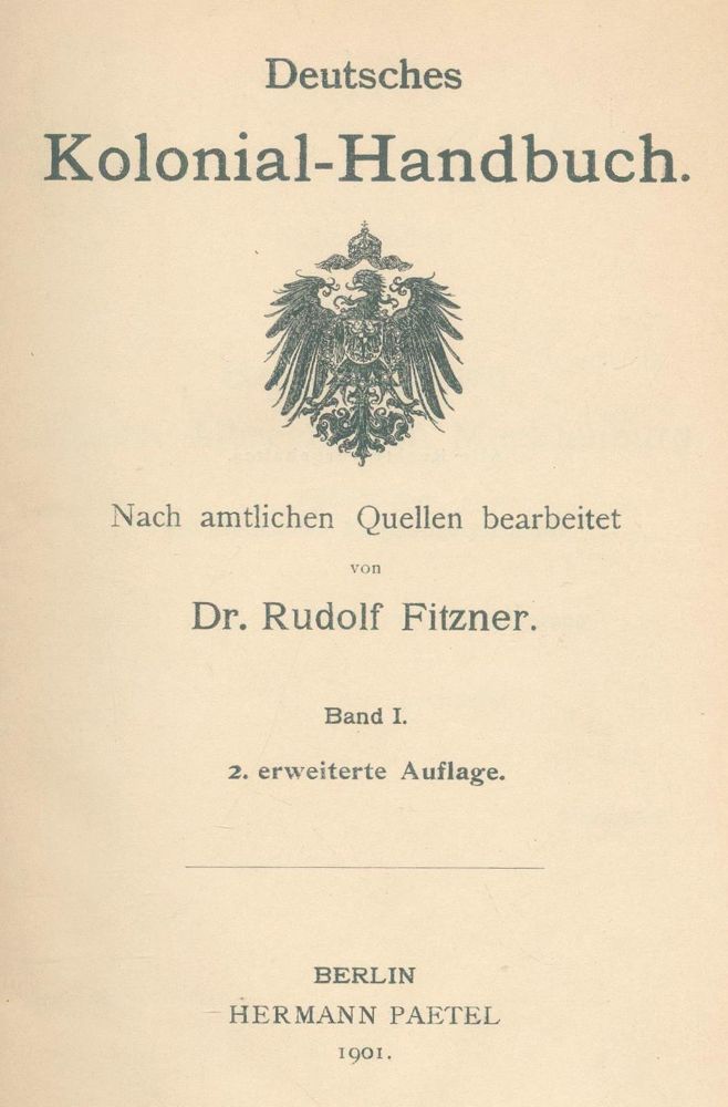 Große Abbildung Nr.1: 127-1776 Fitzner,R.: (Verschiedene Länder - Geschichte, Kolonien)