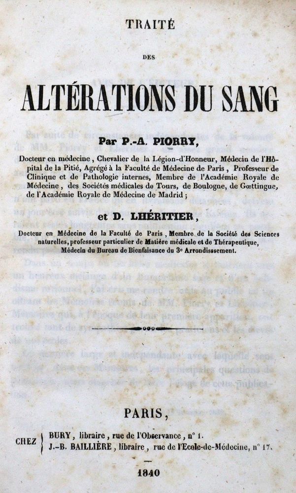 Große Abbildung Nr.1: 127-178 Hämatologie.: (Aus der Sammlung Professor Dr.Dr.Johannes Büttner Teil 1)