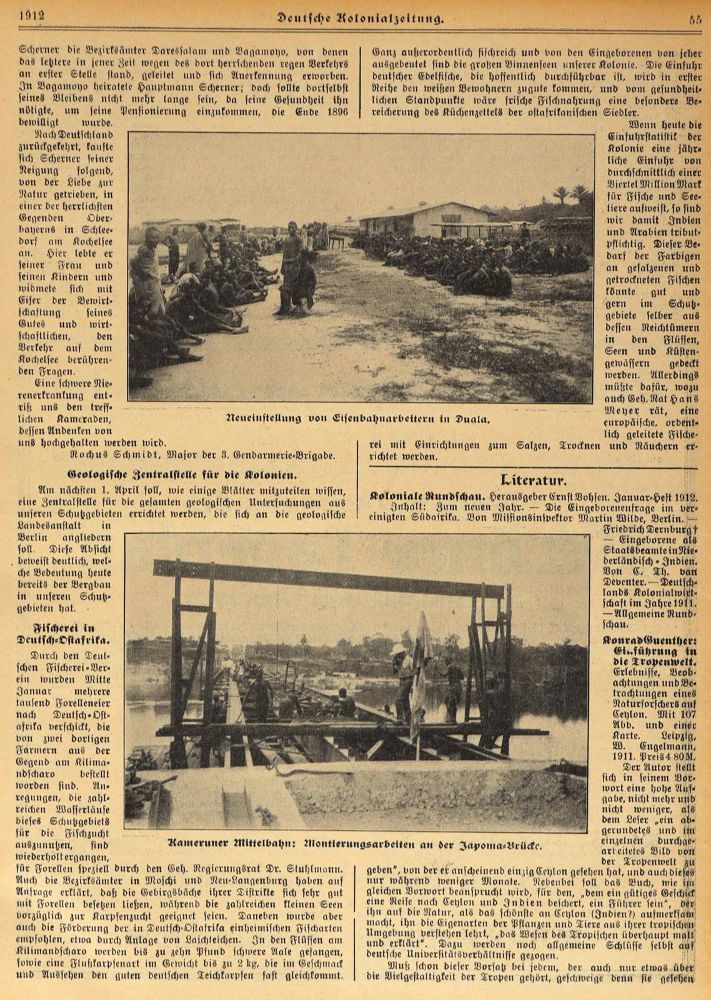 Große Abbildung Nr.5: 127-1780 Kolonialzeitung, Deutsche.: (Verschiedene Länder - Geschichte, Kolonien)