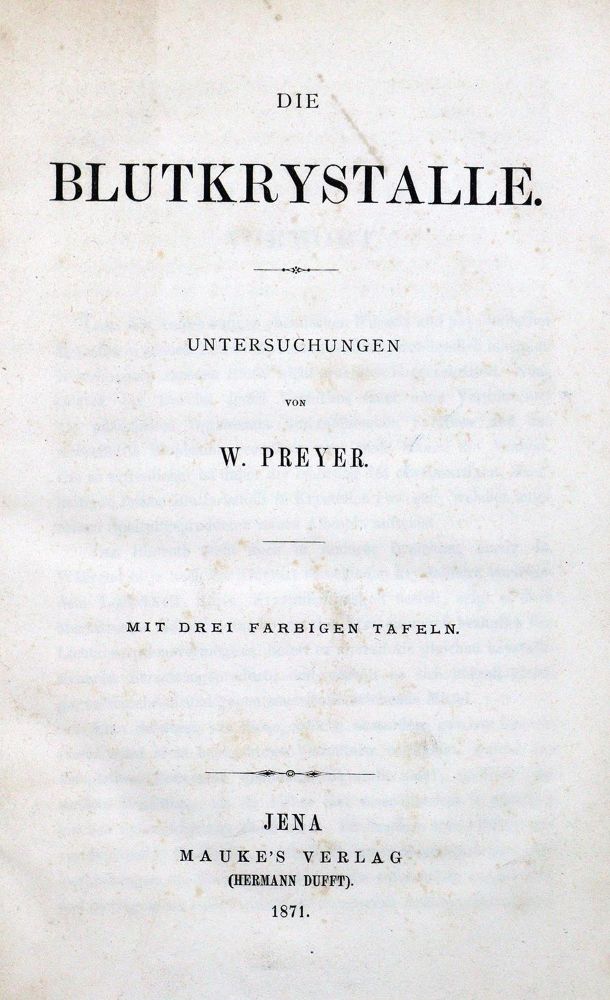 Große Abbildung Nr.1: 127-179 Hämatologie.: (Aus der Sammlung Professor Dr.Dr.Johannes Büttner Teil 1)