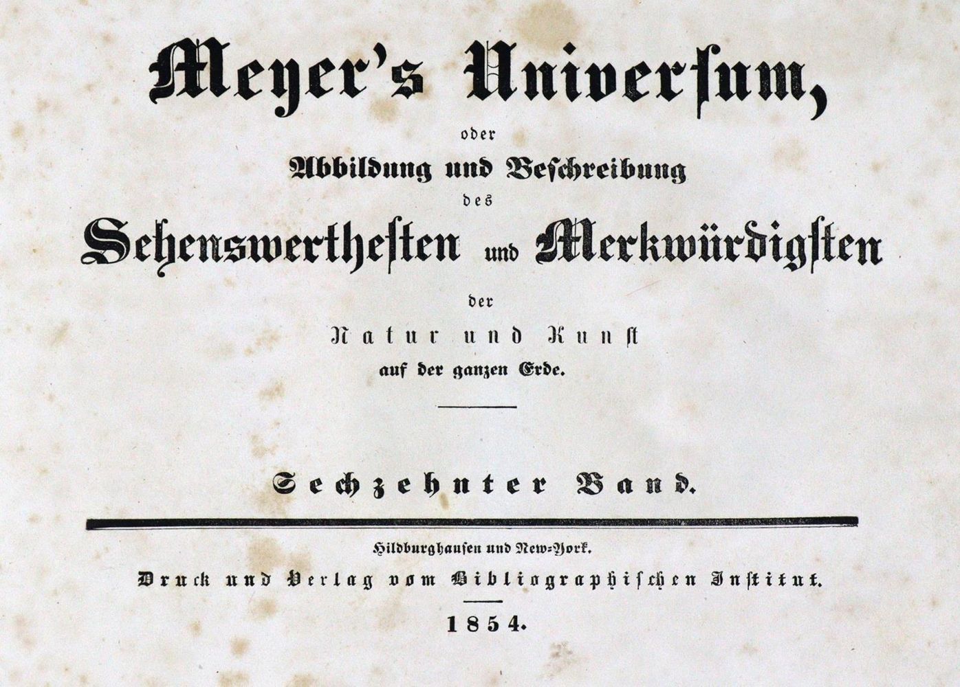 Große Abbildung Nr.1: 127-1797 Meyers Universum.: (Verschiedene Länder - Geschichte)