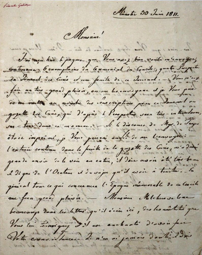 Große Abbildung Nr.1: 127-1826 Gallitzin, Marianne Dorothea Fürstin von,: (Autographen)