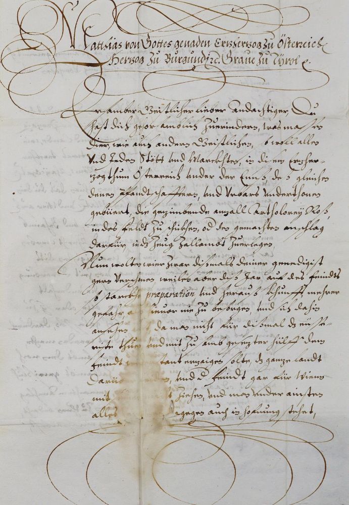 Große Abbildung Nr.1: 127-1838 Matthias,: (Autographen)