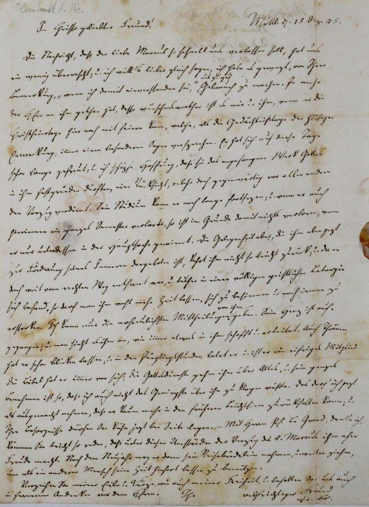 Große Abbildung Nr.1: 127-1839 Blumhardt, Johann Christoph: (Möttlingen)