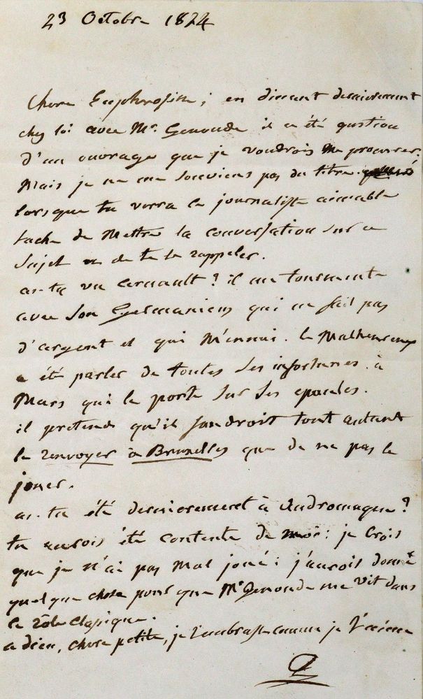 Große Abbildung Nr.1: 127-1846 Talma, François Joseph,: (Autographen)