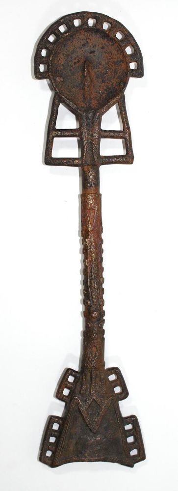 Große Abbildung Nr.2: 127-1904 Bronzestab,: (Afrika)