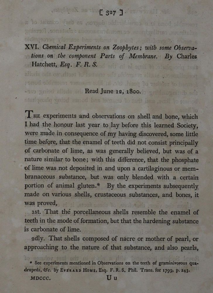 Große Abbildung Nr.1: 127-191 Hatchett,C.: (Aus der Sammlung Professor Dr.Dr.Johannes Büttner Teil 1)