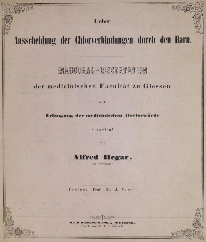 Große Abbildung Nr.1: 127-193 Hegar,A.: (Aus der Sammlung Professor Dr.Dr.Johannes Büttner Teil 1)