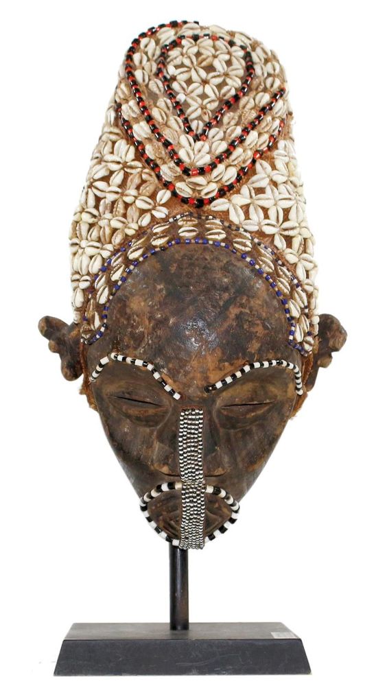 Große Abbildung Nr.1: 127-1954 Kuba D.R.Kongo.: (Afrika, Sammlung Wolfgang Nerlich, Masken)