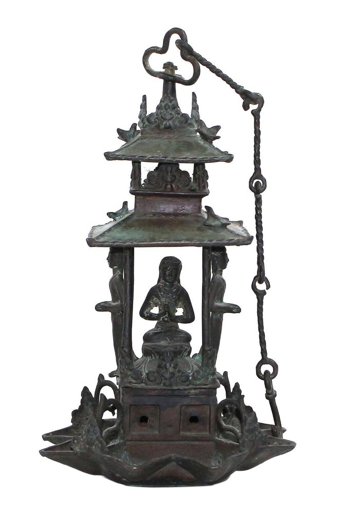 Große Abbildung Nr.1: 127-2005 Große Öllampe.: (Asiatika)