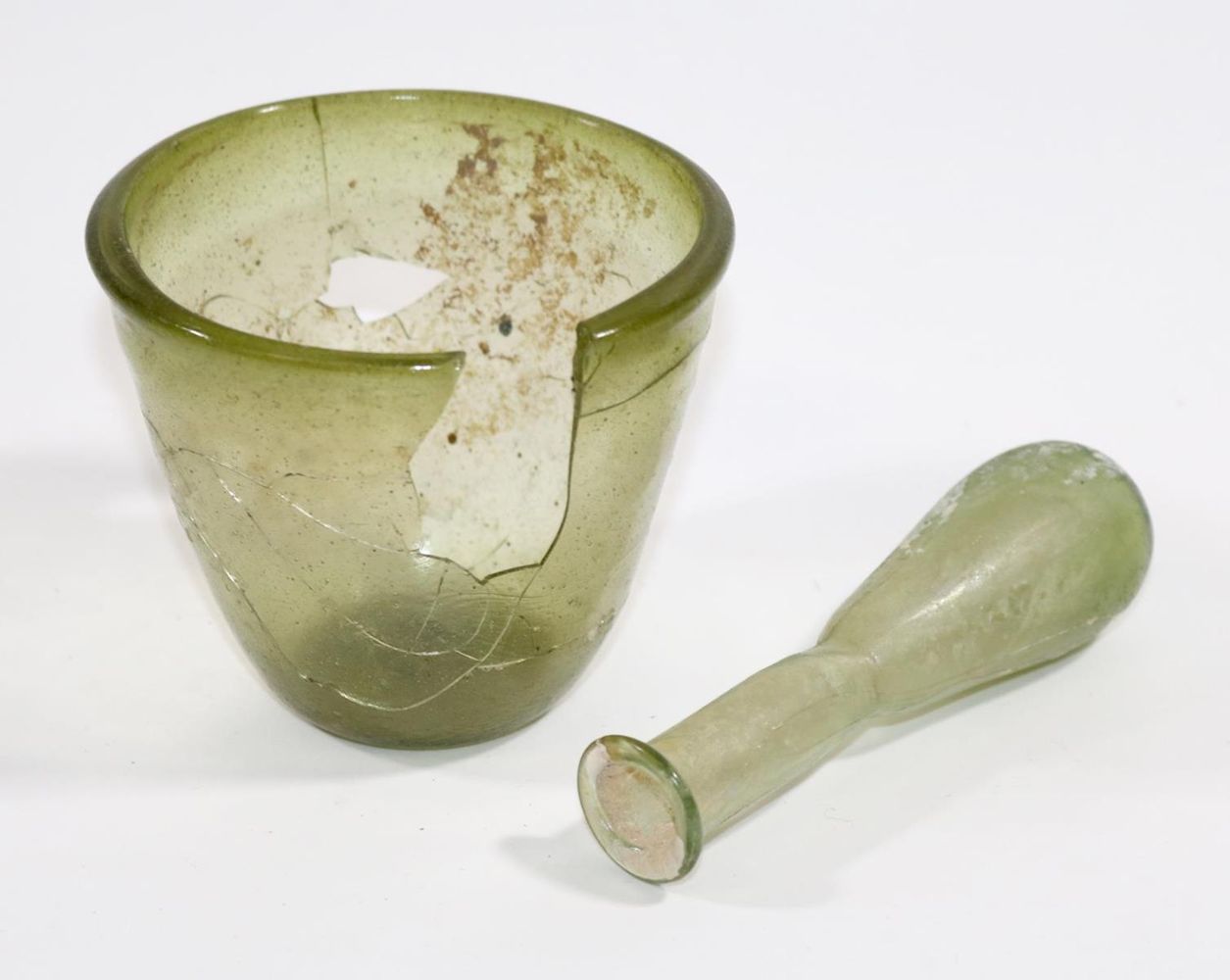 Große Abbildung Nr.2: 127-2036 Slg. römischer Gläser: (Glas)