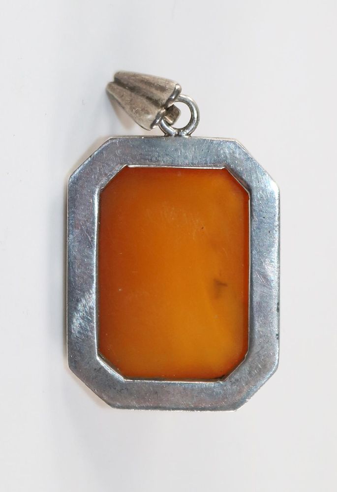 Große Abbildung Nr.2: 127-2097 Bernsteinanhänger: (Schmuck, Anhänger)