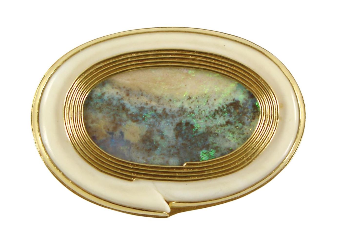 Große Abbildung Nr.1: 127-2098 Boulderopal Broschhänger: (Schmuck, Anhänger)