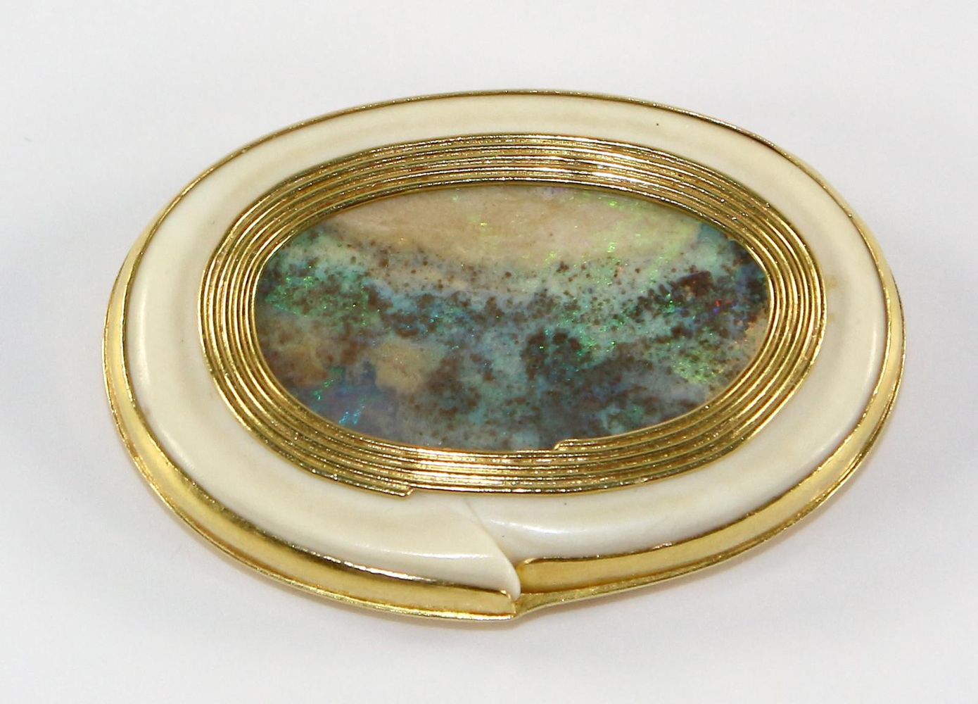 Große Abbildung Nr.2: 127-2098 Boulderopal Broschhänger: (Schmuck, Anhänger)