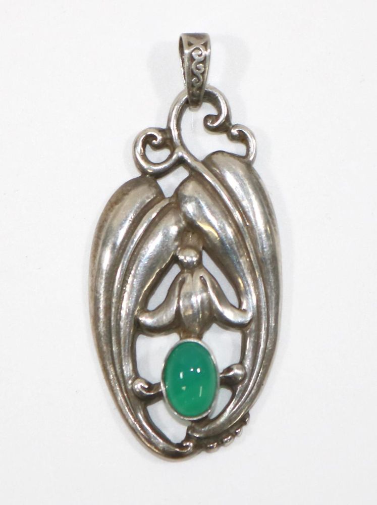Große Abbildung Nr.1: 127-2104 Jugendstil Brosche: (Schmuck, Anhänger)
