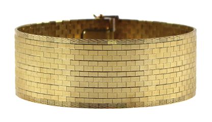 Große Abbildung Nr.1: 127-2109 Italien 585 GG Flachpanzerband: (Schmuck, Armbänder)