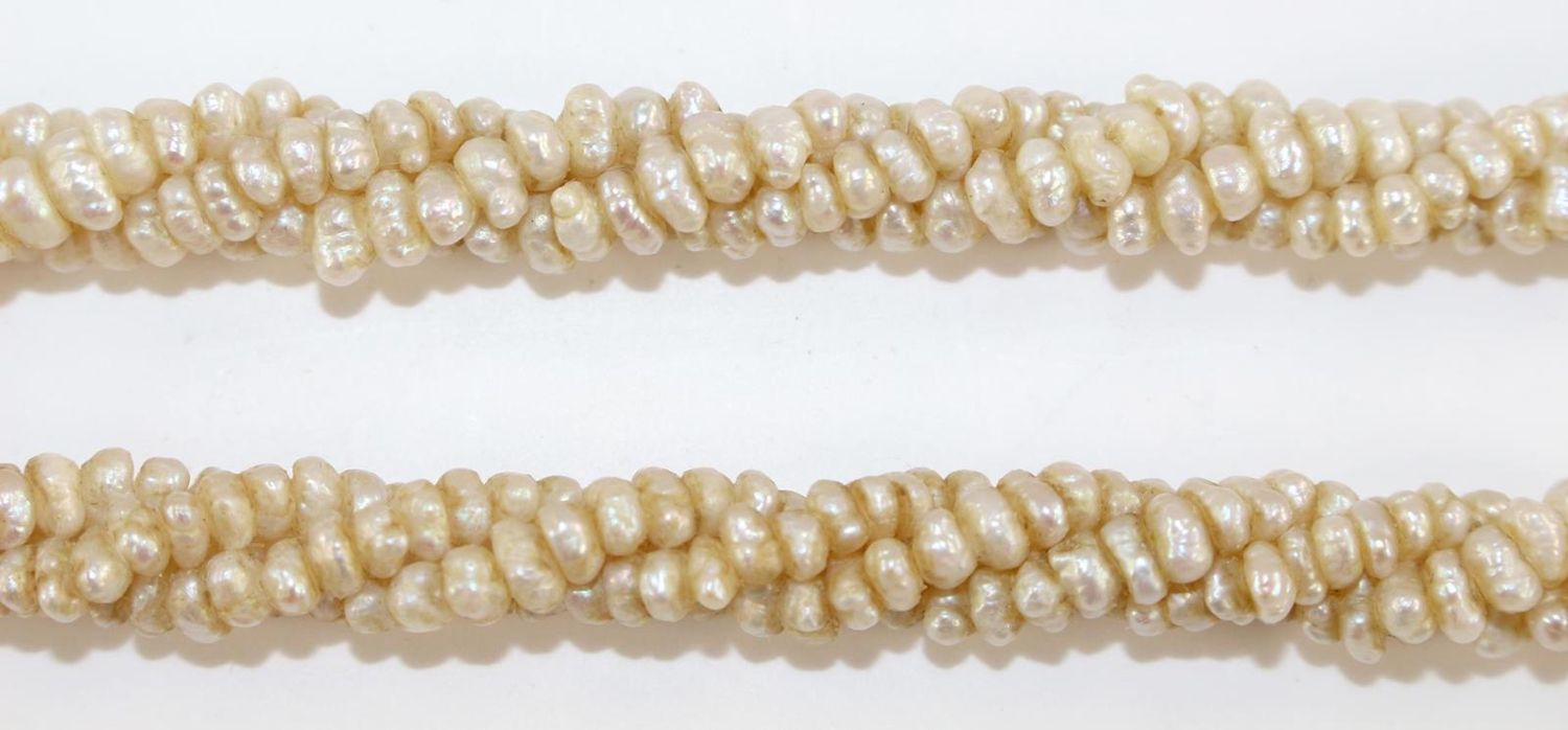 Große Abbildung Nr.4: 127-2136 Prunkvolles Perlcollier: (Schmuck, Collier)