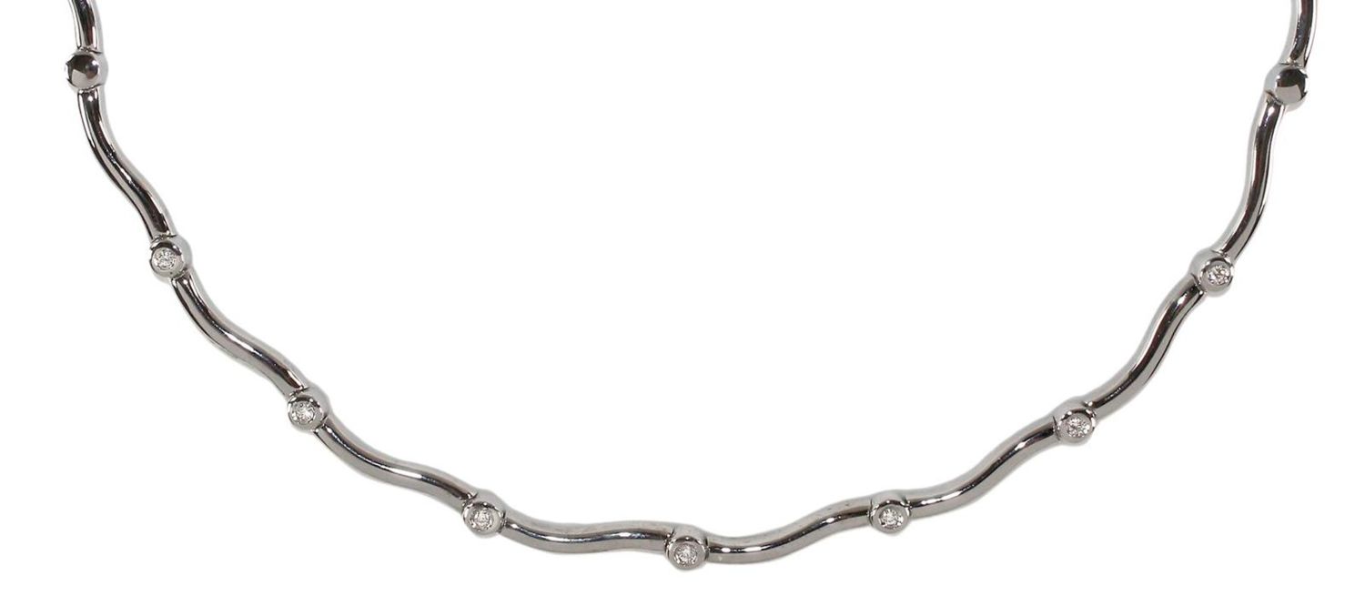Große Abbildung Nr.1: 127-2138 Collier mit 7 Brillanten.: (Schmuck, DRC Pforzheim)