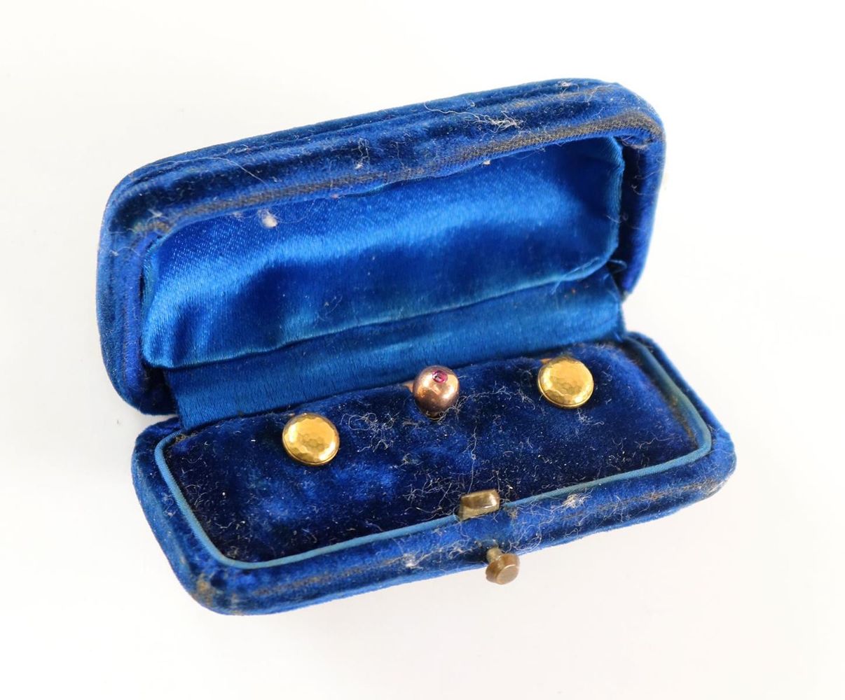 Große Abbildung Nr.1: 127-2149 Kragenknöpfe 585 GG.: (Schmuck)
