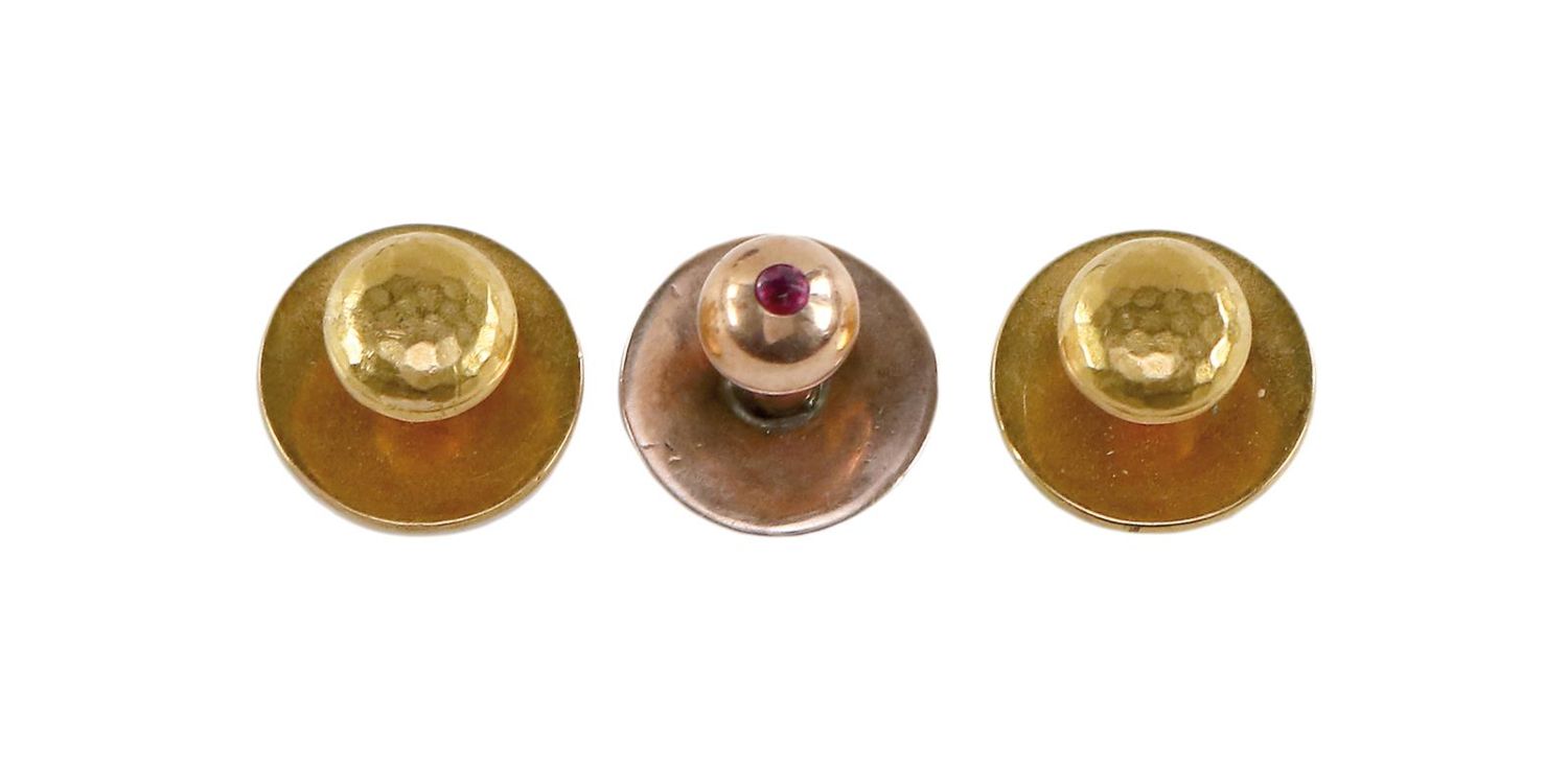 Große Abbildung Nr.2: 127-2149 Kragenknöpfe 585 GG.: (Schmuck)