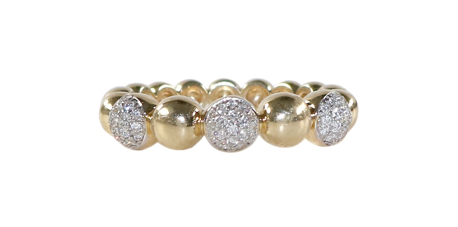 Große Abbildung Nr.1: 127-2157 Brillant Kugelring.: (Schmuck, Ring)
