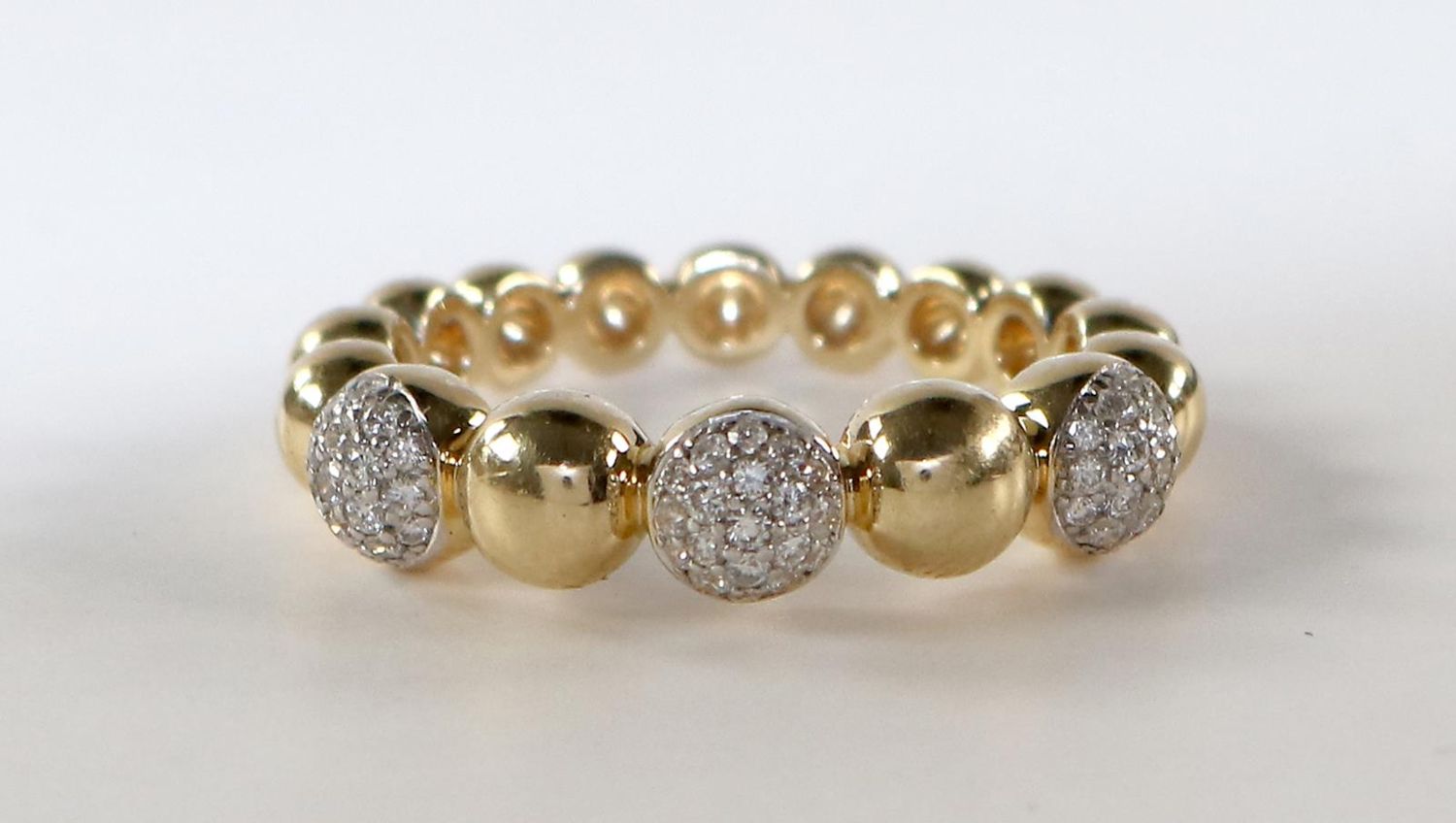Große Abbildung Nr.2: 127-2157 Brillant Kugelring.: (Schmuck, Ring)