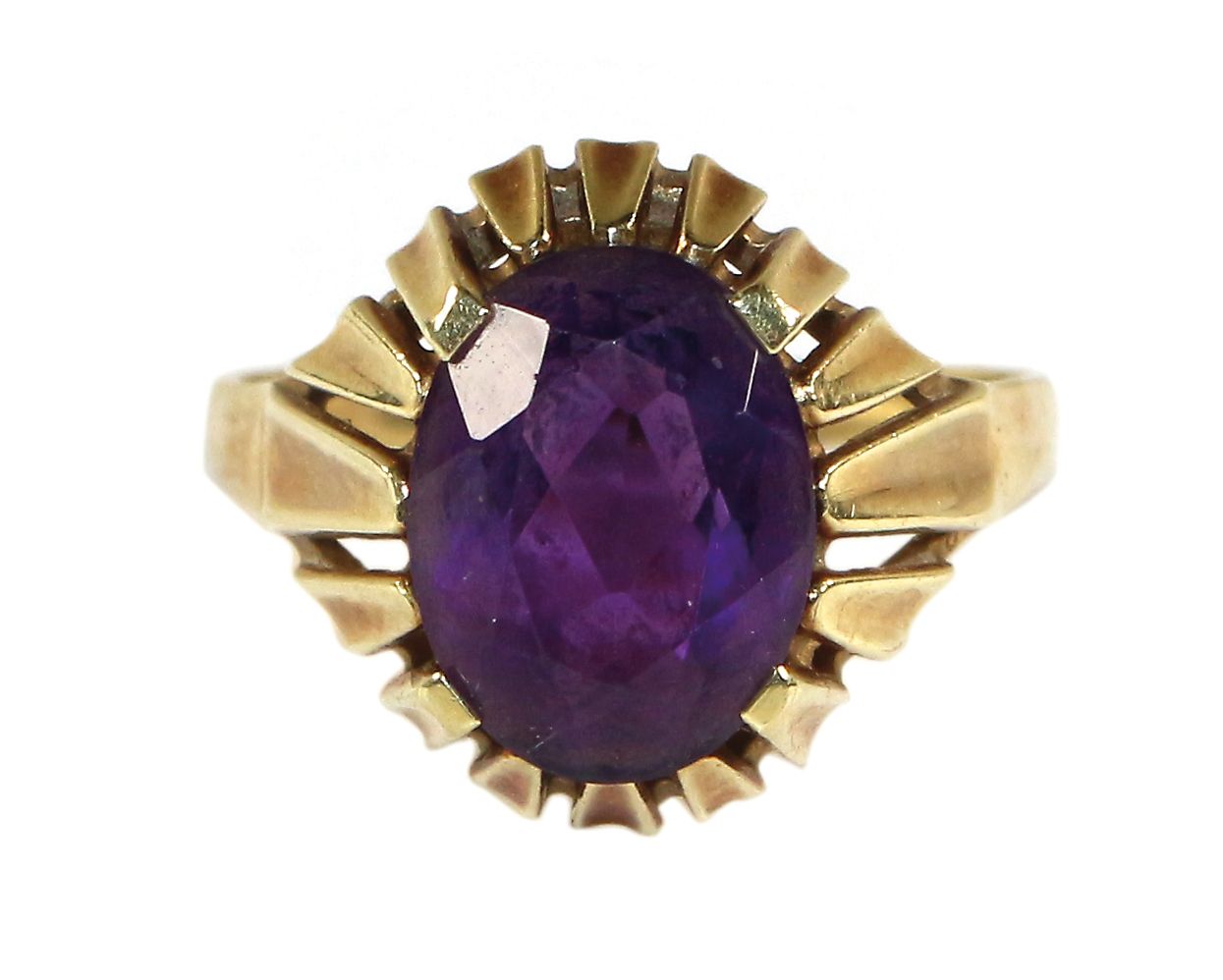 Große Abbildung Nr.1: 127-2159 Amethystring 585 GG: (Schmuck, Ringe)