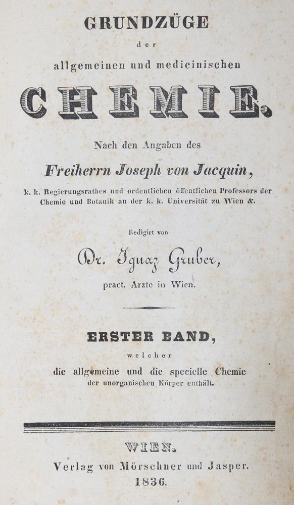 Große Abbildung Nr.1: 127-216 Jacquin,J.v.: (Aus der Sammlung Professor Dr.Dr.Johannes Büttner Teil 1)