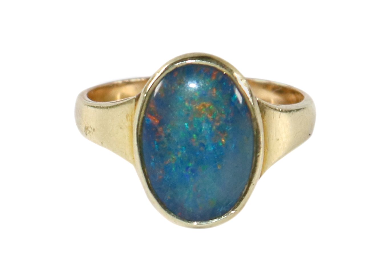 Große Abbildung Nr.1: 127-2171 Opalring 750 GG.: (Schmuck, Ringe)