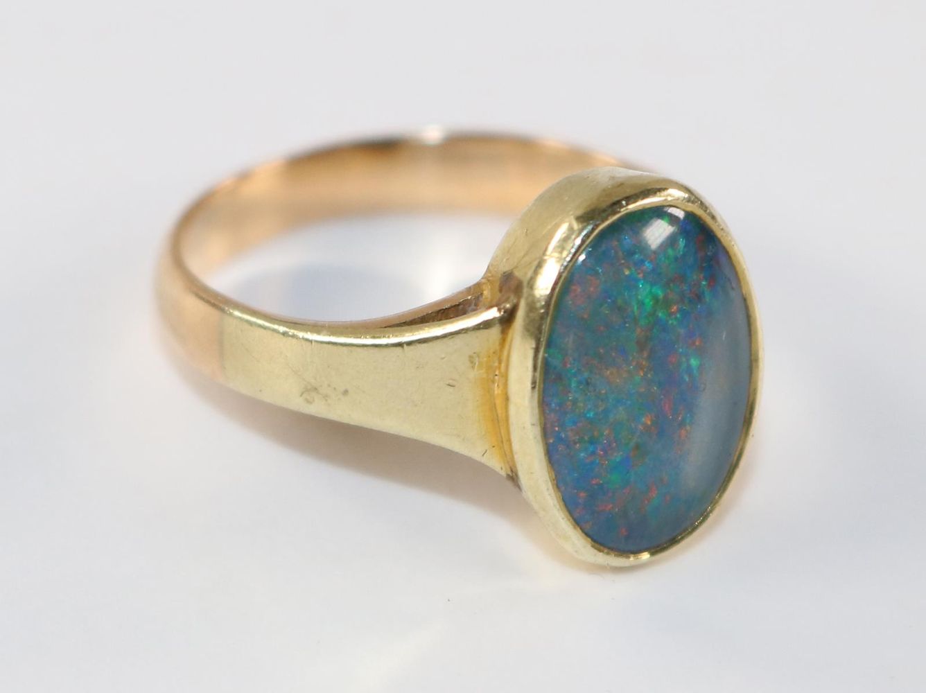 Große Abbildung Nr.2: 127-2171 Opalring 750 GG.: (Schmuck, Ringe)
